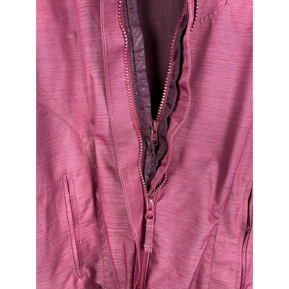 Columbia Interchange Omni-Tech‎ Hooded Jacket Magenta Womens L - Picture 8 of 12